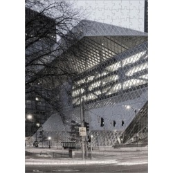 252 Piece Puzzle. Seattle Public Library by Architect Rem