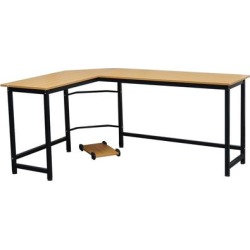 66 inch L-Shaped Desktop Computer Desk