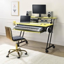 Computer Home Office Desk Computer Yellow & Black