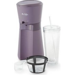 Mr. Coffee® Iced™ Coffee Maker with Reusable Tumbler and Coffee Filter, Lavender